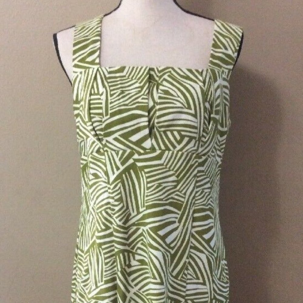 Perceptions New York Olive Green Sleeveless Dress